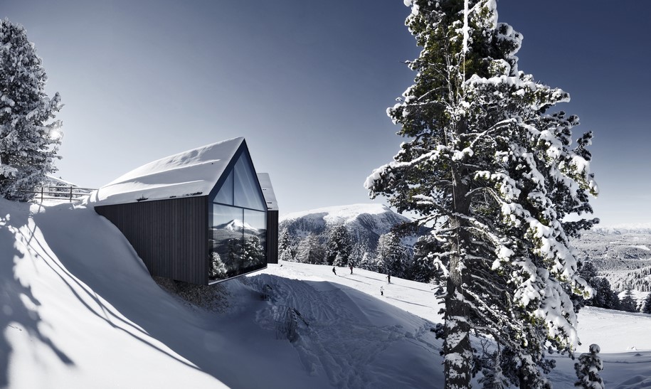 Peter Pichler Architecture, Architekt Pavol Mikolajcak,  Oberholz mountain hut, Obereggen, Südtirol, Italy, ski,  2016, competition, hut