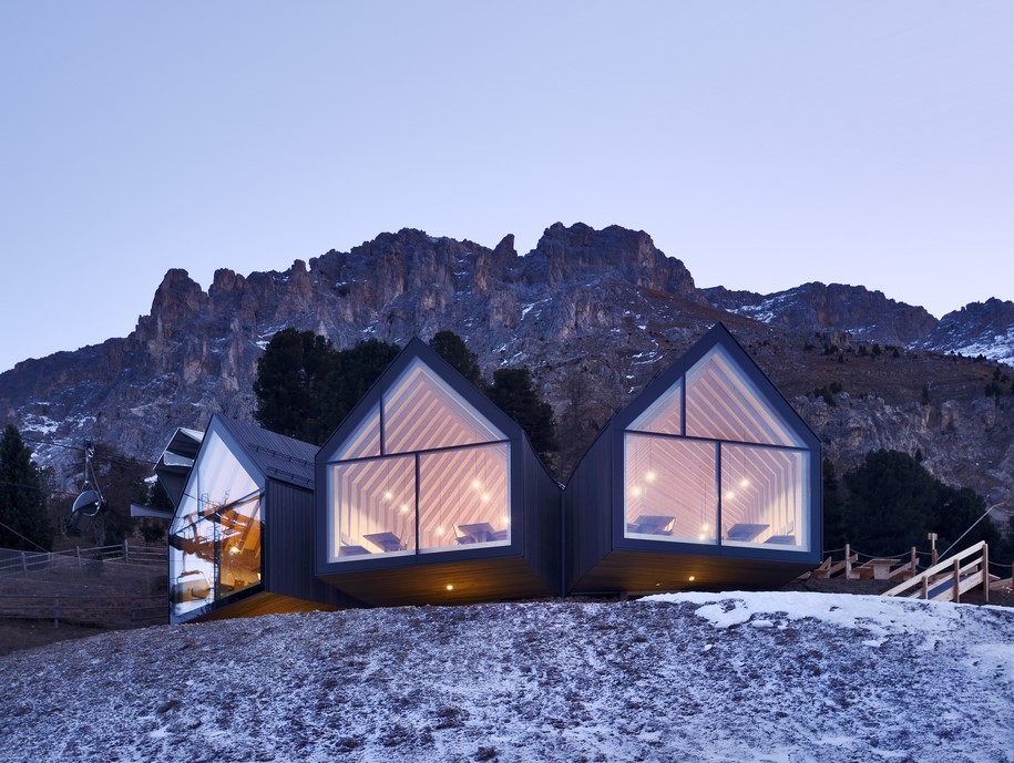 Peter Pichler Architecture, Architekt Pavol Mikolajcak,  Oberholz mountain hut, Obereggen, Südtirol, Italy, ski,  2016, competition, hut