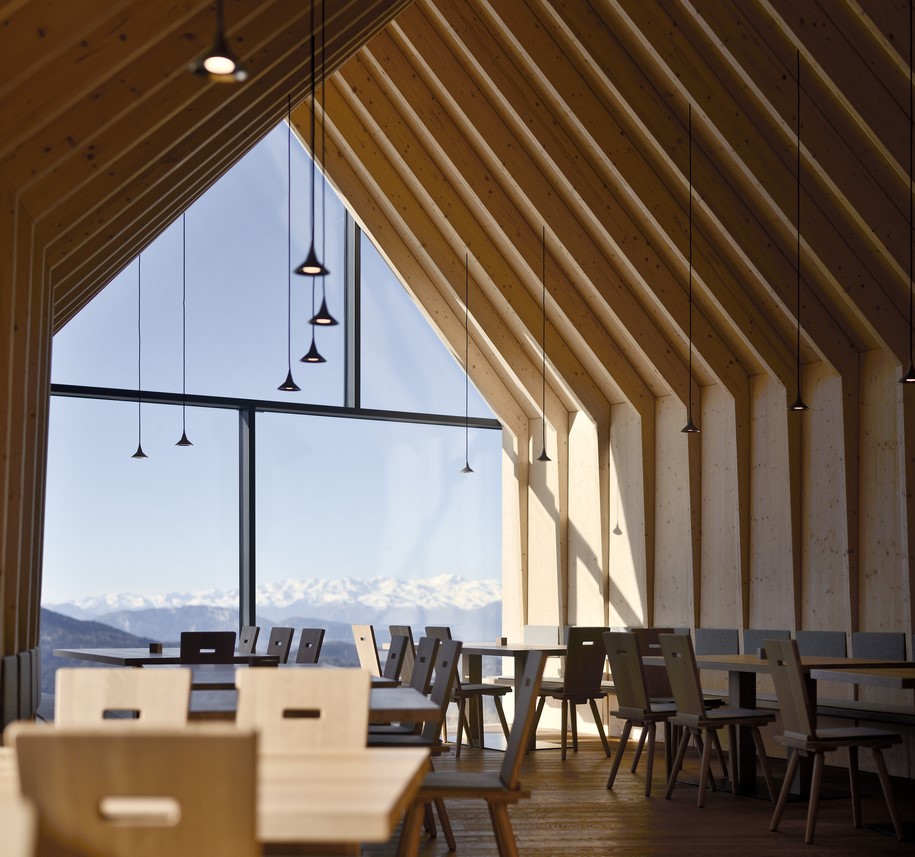 Peter Pichler Architecture, Architekt Pavol Mikolajcak,  Oberholz mountain hut, Obereggen, Südtirol, Italy, ski,  2016, competition, hut