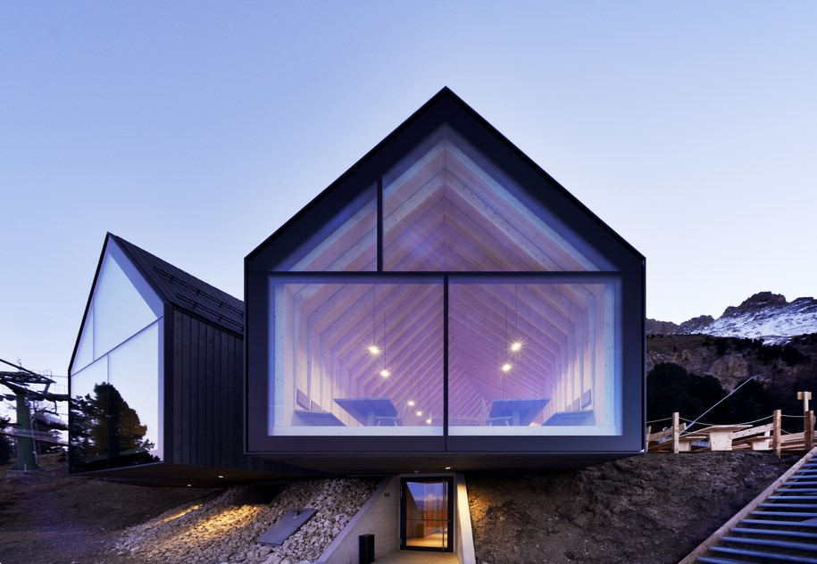 Peter Pichler Architecture, Architekt Pavol Mikolajcak,  Oberholz mountain hut, Obereggen, Südtirol, Italy, ski,  2016, competition, hut