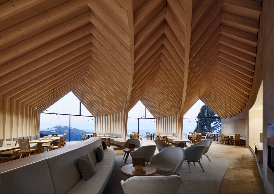 Peter Pichler Architecture, Architekt Pavol Mikolajcak,  Oberholz mountain hut, Obereggen, Südtirol, Italy, ski,  2016, competition, hut