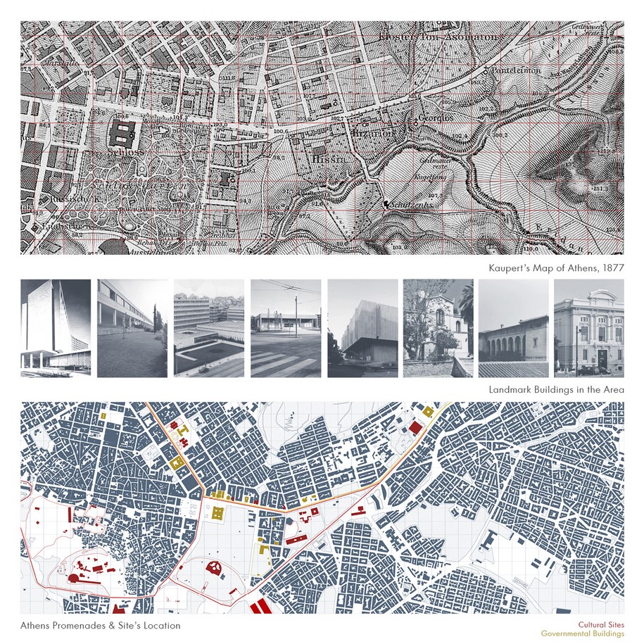 Archisearch Ilissia: Ministry of Economics & Two Museums  |  Diploma thesis by Demetrios Lampris