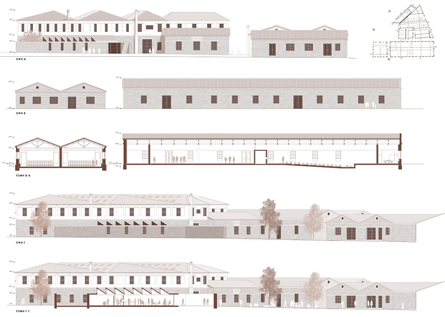 Archisearch Papalampropoulos Syriopoulou Architecture Bureau wins 1st prize in the competition for the reuse of Tampakika complex for the University of the Aegean