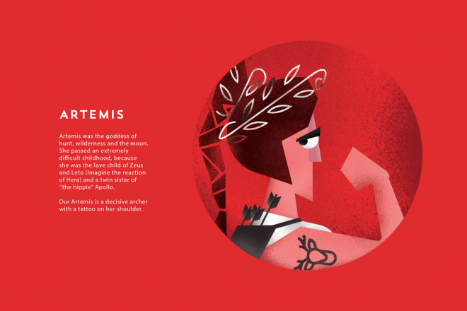 Cursor Design Studio, Design Ambassador, Olympian greek gods, stickers