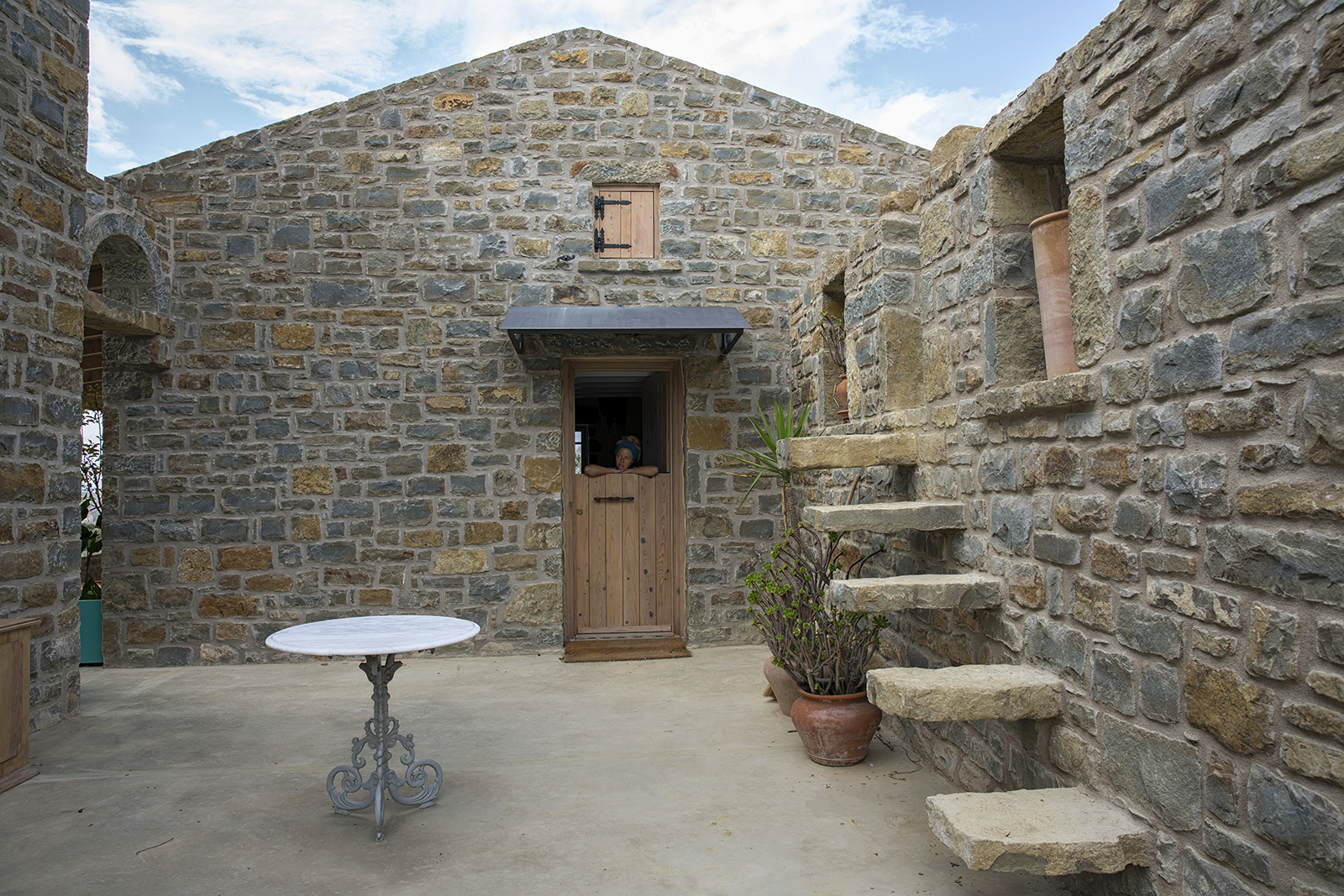 Archisearch Chrysanthé Kastani designs Two Stone Cottages in Messinia.