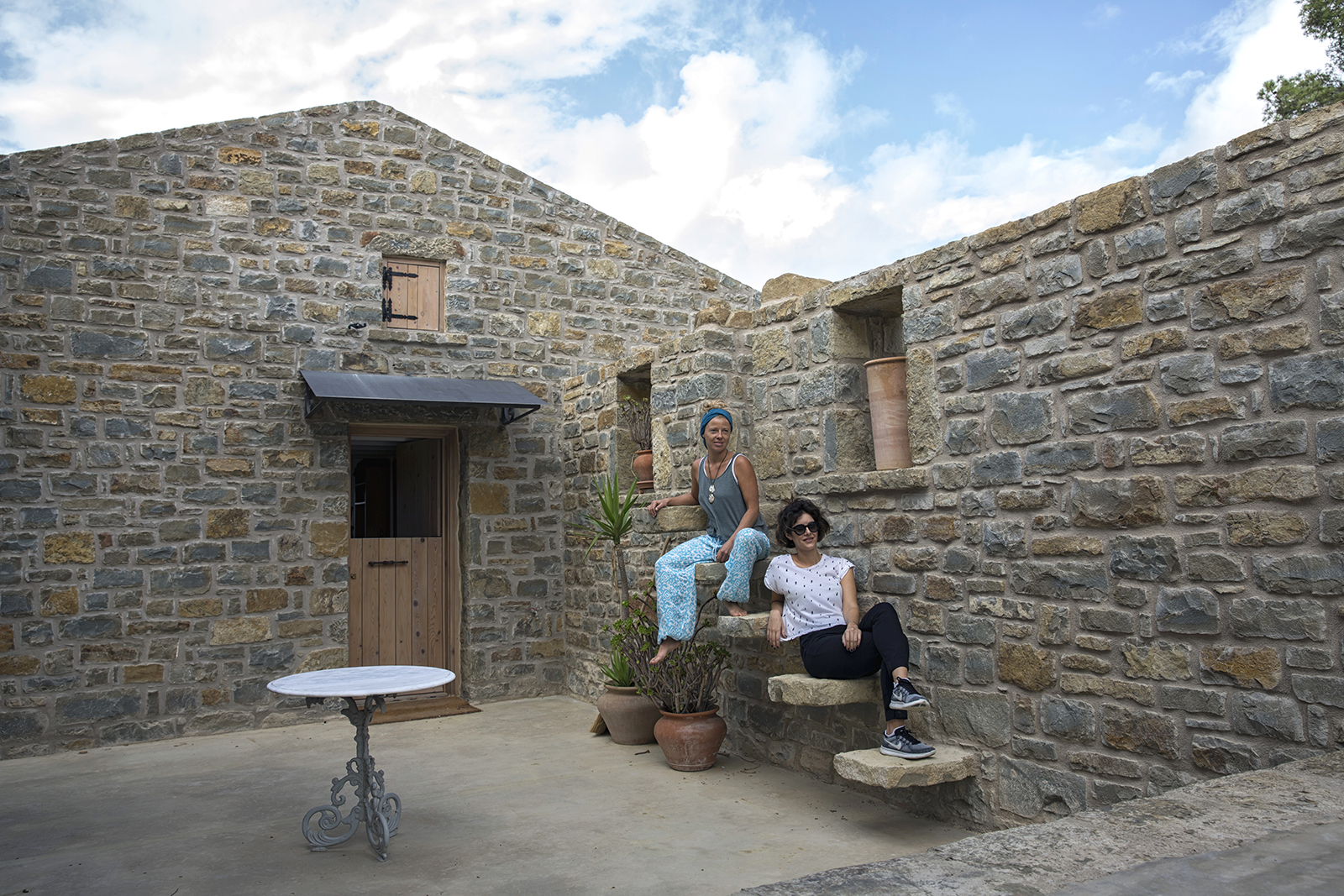 Archisearch Chrysanthé Kastani designs Two Stone Cottages in Messinia.