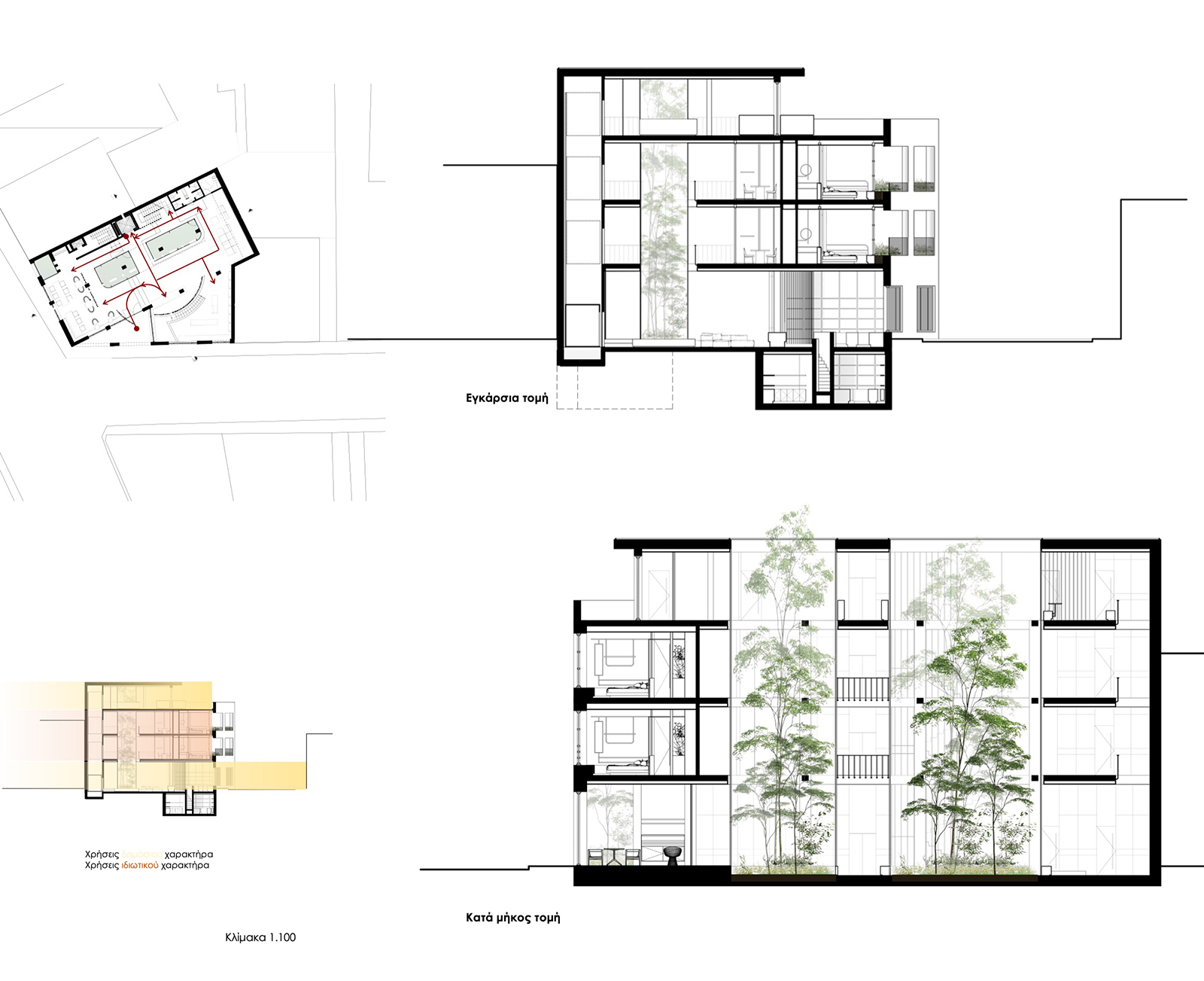 Archisearch “Urban Inn, in an existing structure in the city of Chania.” | Student project by Ampadiotakis Petros & Giannakopoulou Nikoleta