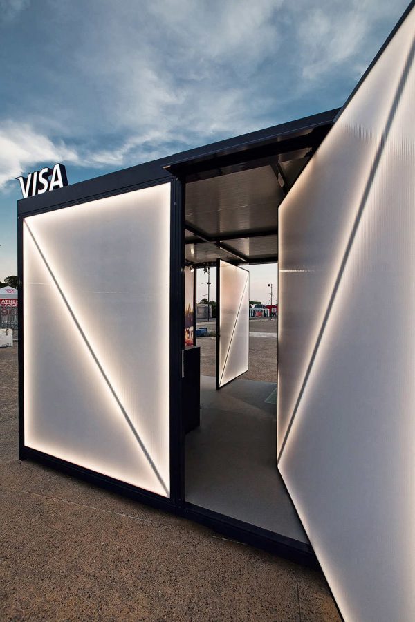 The Vbox | Ath100% Designed the VISA Greece 2018 Pavilion