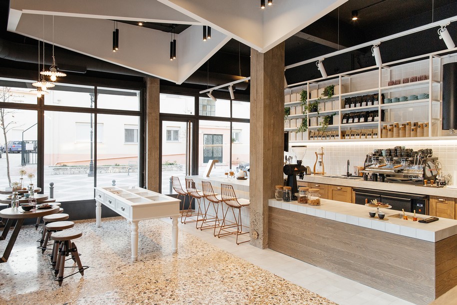 kofi, roastery, Ioannina, Greece,  vp architectural studio, κόφι ροστερία,  καφέ, καφεκοπτείο, Ιωάννινα