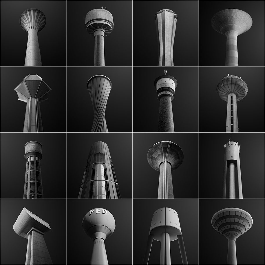water, towers, Luxembourg, Pictographic, Study,Gediminas Karbauskis, industrial, photography