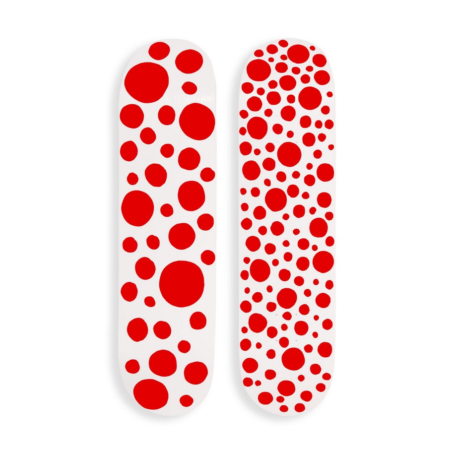 Yayoi Kusama, Skateboards, Limited, MoMa, Museum of Modern Art , New York, dots