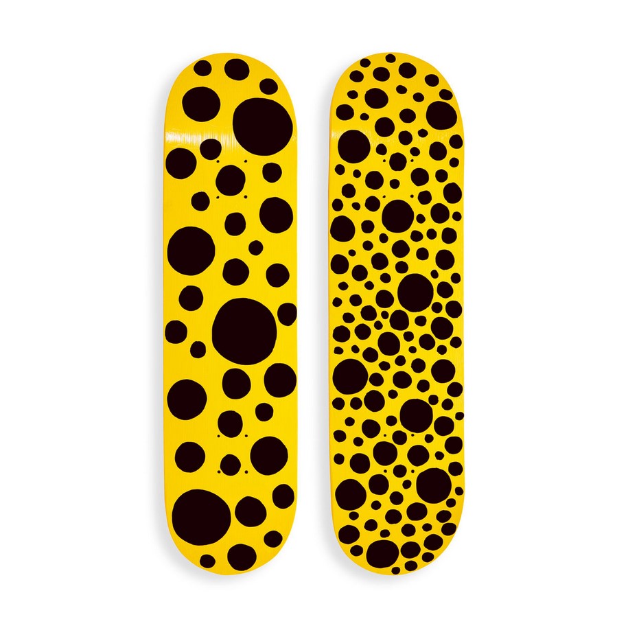 Archisearch Limited edition of 500 Kusama dots skateboards soon on sale at the MoMA Design Store