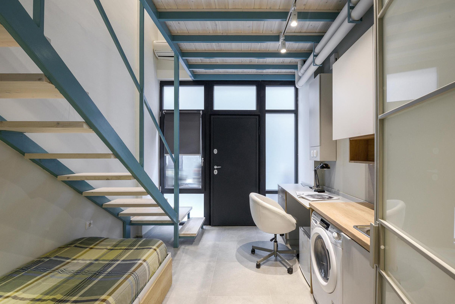 Archisearch Liza Tiktapanidou Architecture office transformed a small shop into a studio home