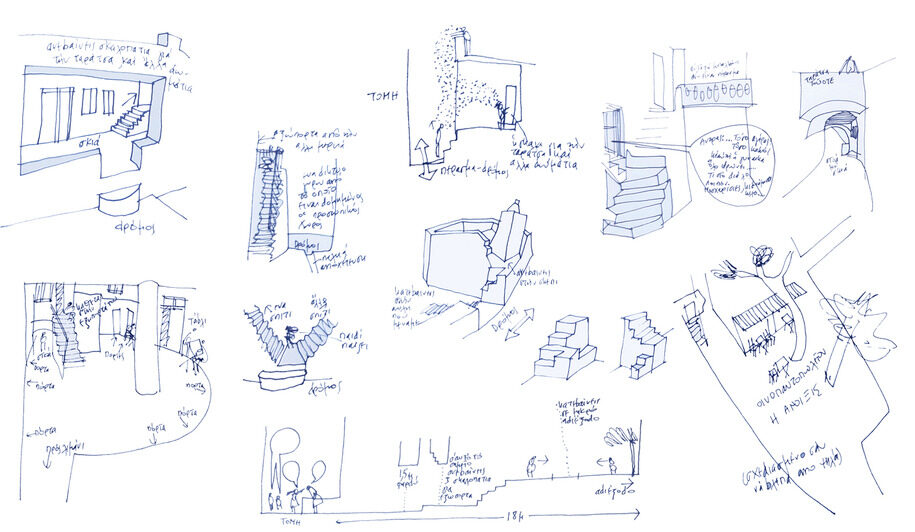 Archisearch Spatial and perceptual transcriptions of urban parameters in architecture | Research thesis project by Alexandra Mavromichali