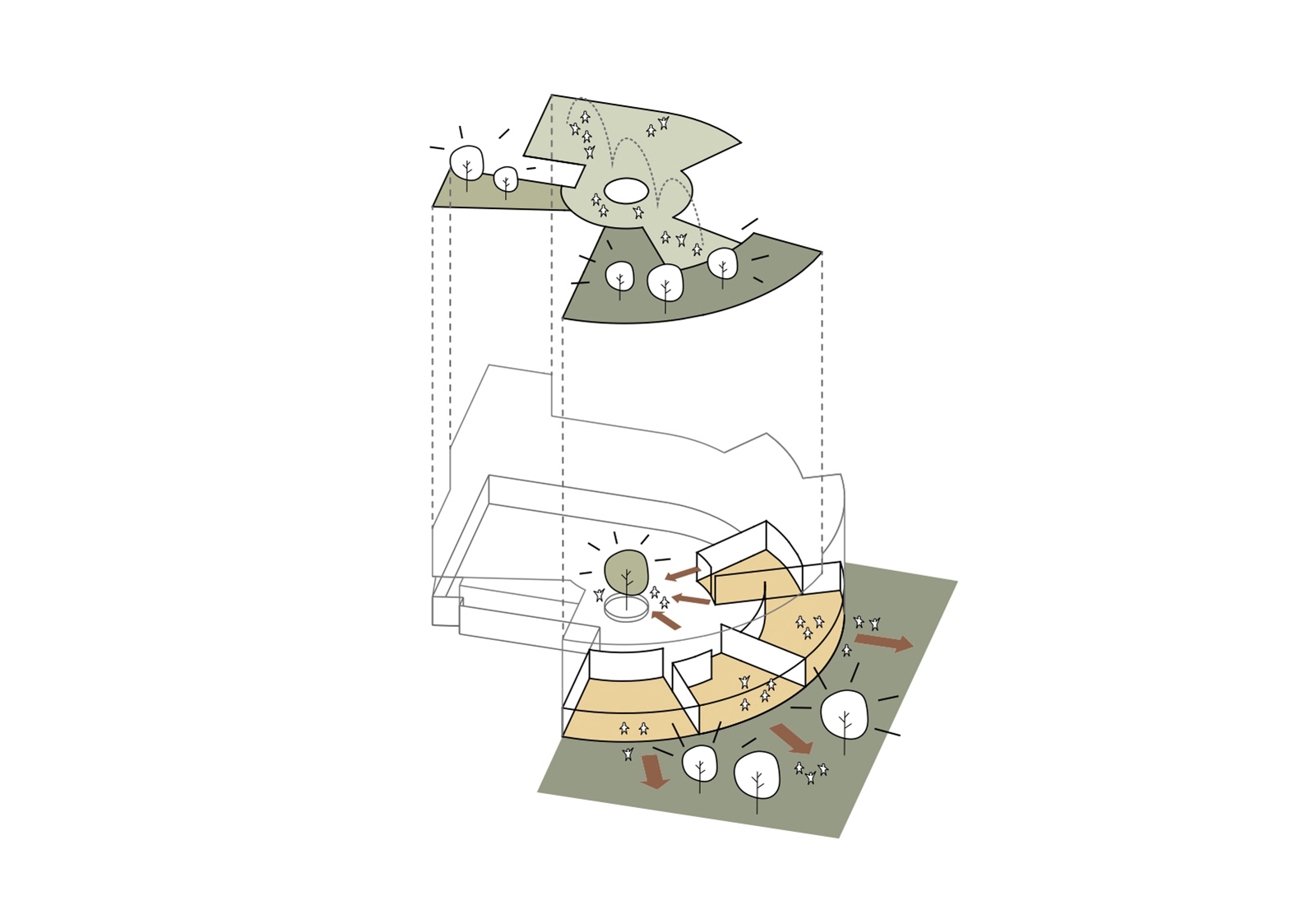 Archisearch New nursery school building of Papagos Holargos Municipality | Architectural design competition entry by architect Efi Karyoti in collaboration with: Chrysa Chatziralli, Eleni Samara, Eleni Michalakeli