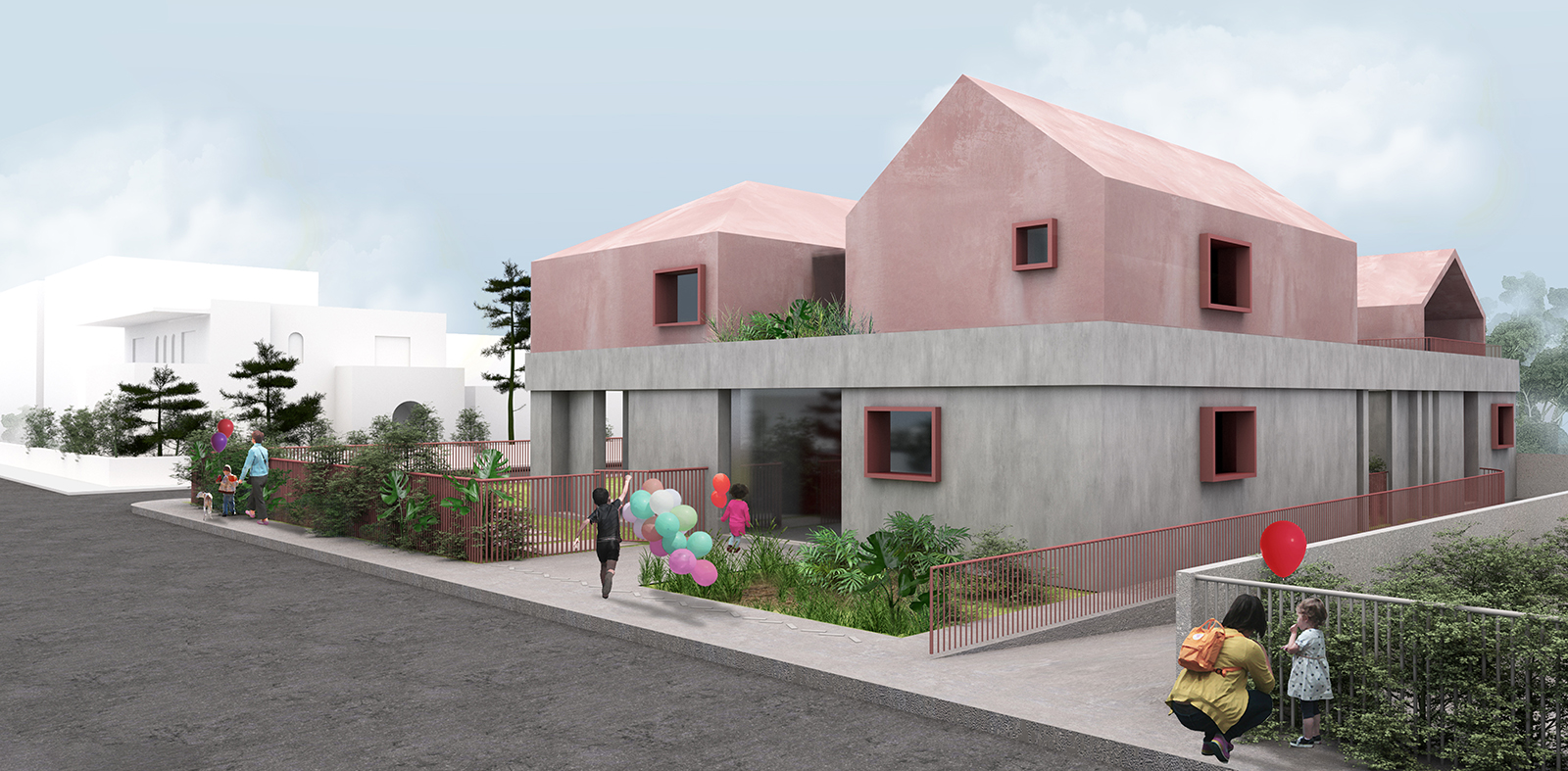 Archisearch Architectural competition entry about a kindergarten building in Attica, at area of Holargos – Papagou by MF Design team