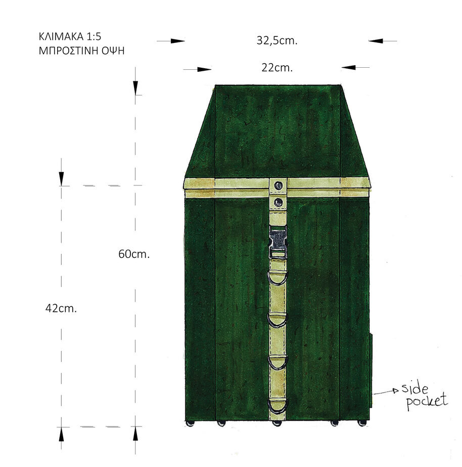 Archisearch Modpack: A Biodegradable backpack for Urban and Rural Use | Diploma thesis project by Lioka Stella