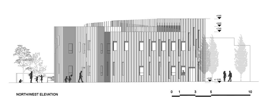 Archisearch New nursery school building of Papagos Holargos Municipality | Architectural design competition entry by architect Efi Karyoti in collaboration with: Chrysa Chatziralli, Eleni Samara, Eleni Michalakeli