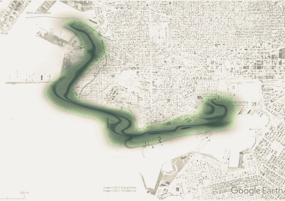 Archisearch 5th prize at the Architectural Ideas Competition for the Former Port-Industrial Area Of Drapetsona, Athens