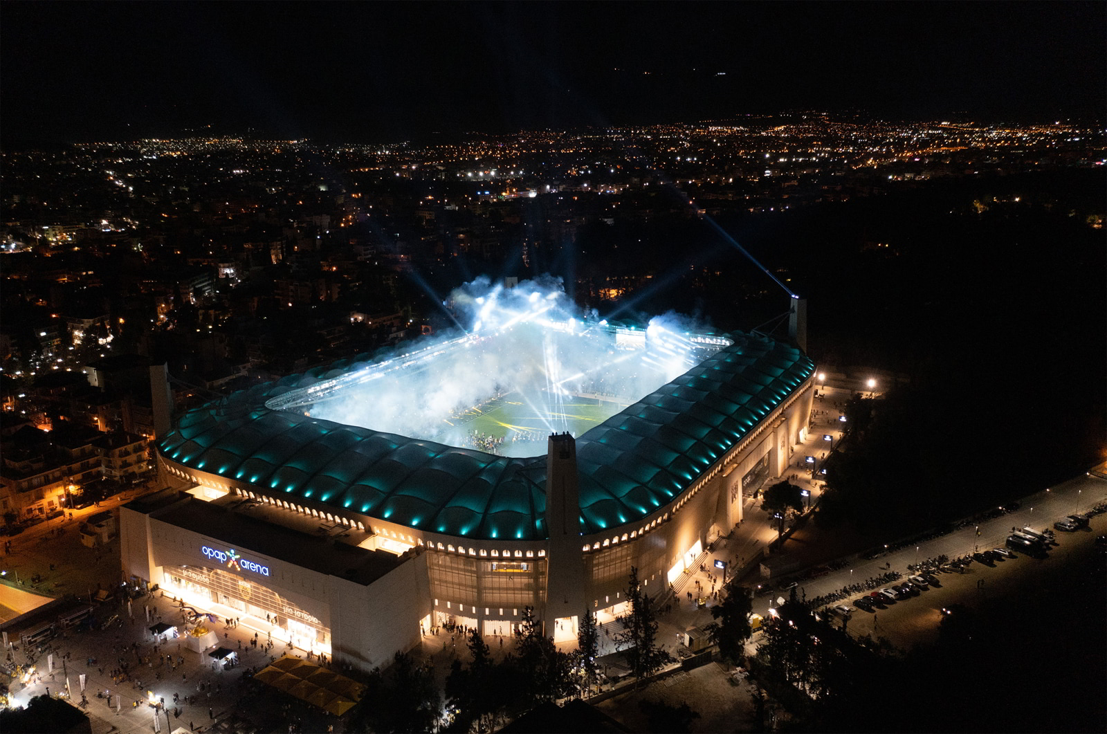 Archisearch AEK Agia Sophia Stadium lighting design | HUB Lighting & Innovation by Kafkas