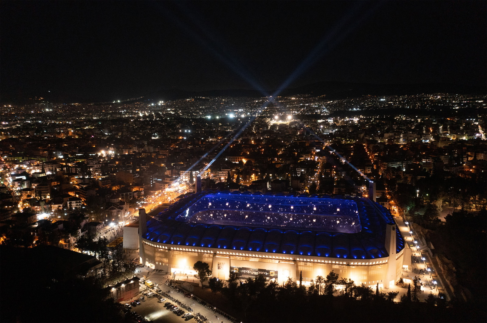 Archisearch AEK Agia Sophia Stadium lighting design | HUB Lighting & Innovation by Kafkas